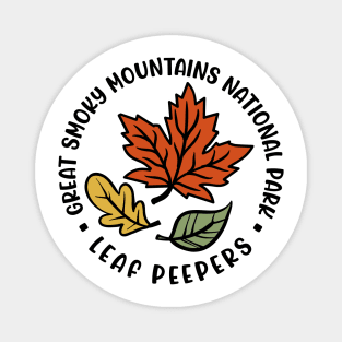 Great Smoky Mountains National Park Leaf Peeper Fall Autumn Cute Funny Magnet